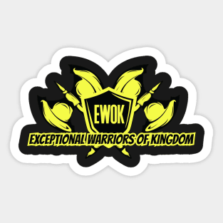 YELLOW EWOK RANGER! Sticker